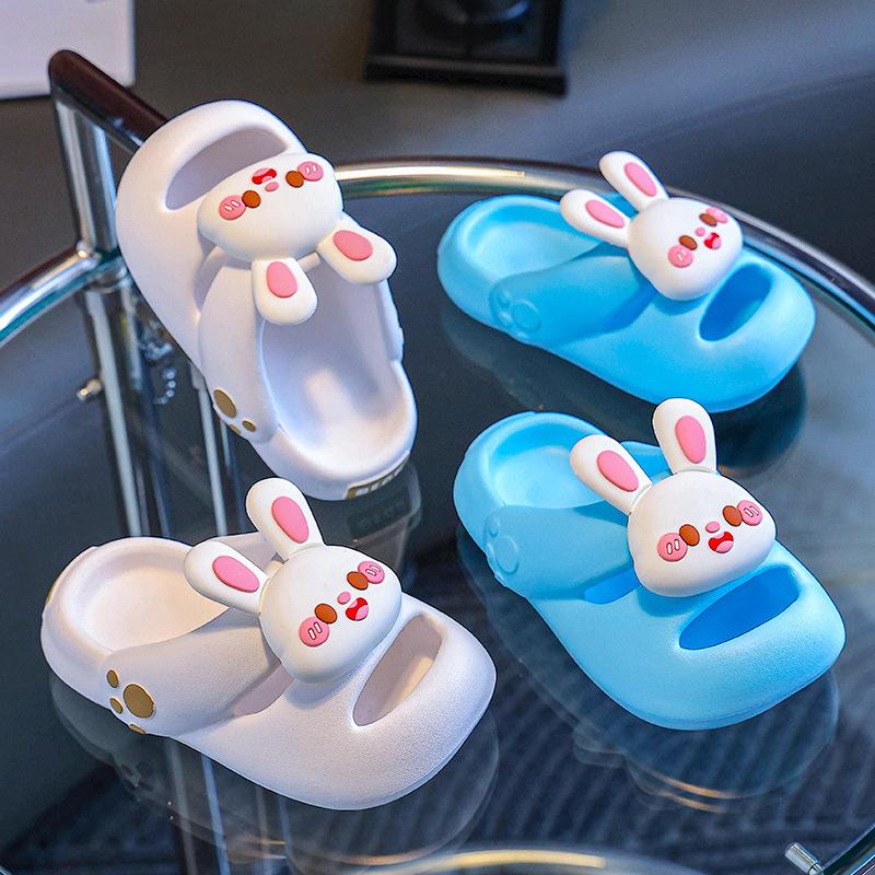 Kids Cartoon Non Slip Soft Sole Slippers Summer Indoor Bath Home Boys Girls Baby Sandals