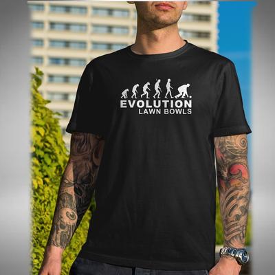 Футболка Lawn Bowls Evolution Смешной Деревянный Джек Котенок Маленький до 5XL
