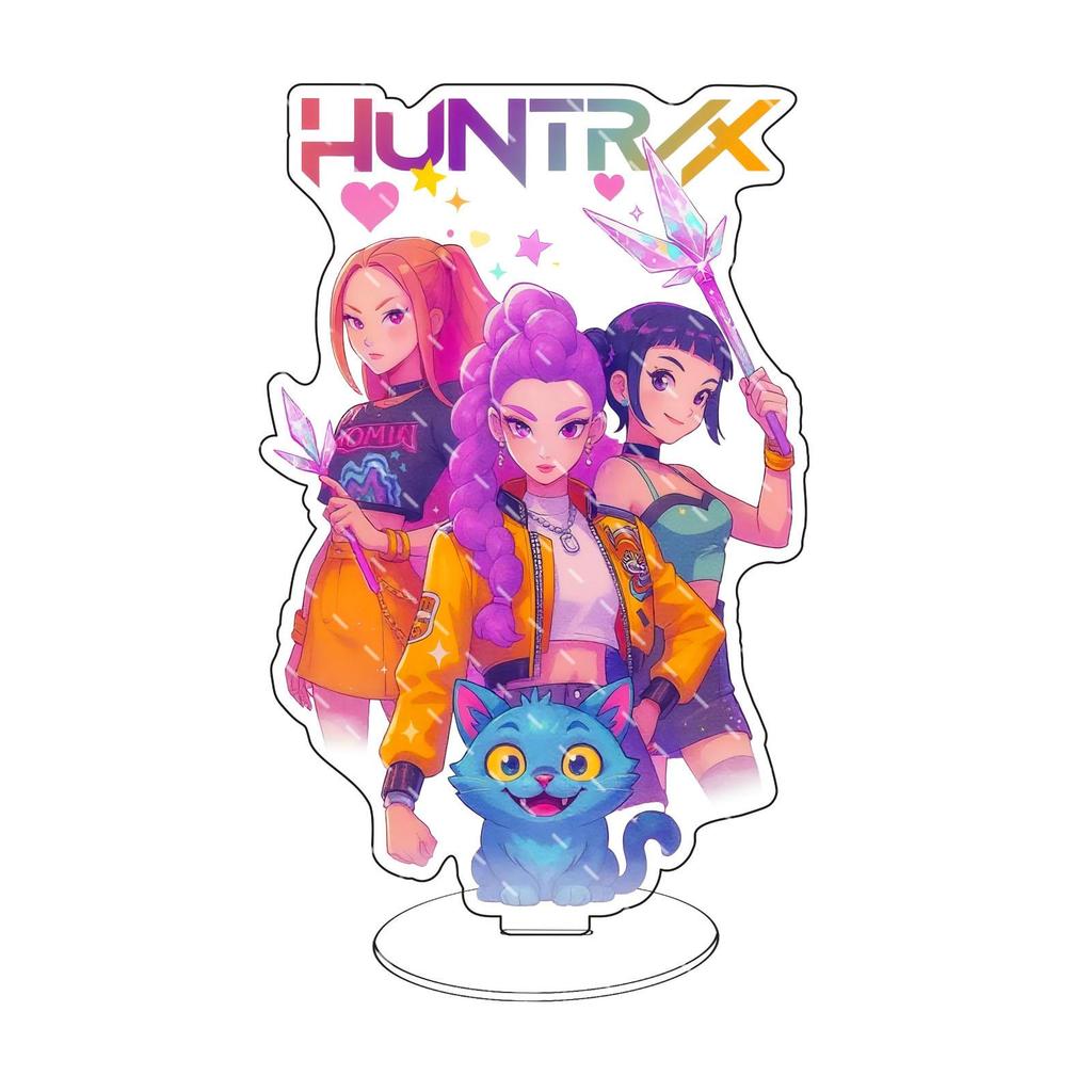 K-Pop Истребители Демонов Модель Стенда Персонажа Группа Истребителей Руми Эджиа Одри Фигурка Акриловая Подставка для Дисплея Аниме Декор Подарок для Девушки