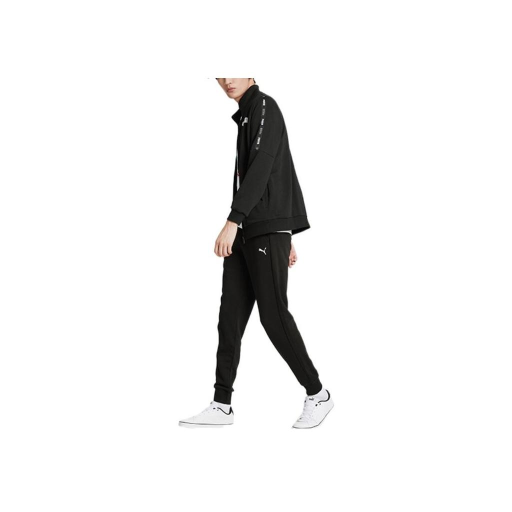 Puma Спортивная куртка с однотонным буквенным логотипом Мужские куртки Черный 671981-01