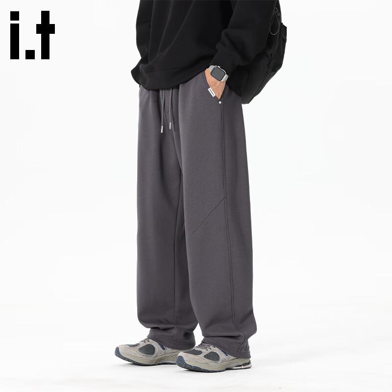 Fingercroxxit Men's Heavyweight Loose Straight-Leg Casual Pants