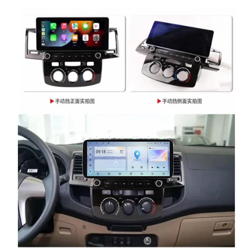 Android QLED экран 12,3 дюйма DSP RDS для Toyota Fortuner Hilux автомобильный радиоприемник мультимедиа видеоплеер GPS Carplay стерео 4G 5G WIFI