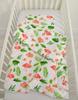Children's bedding set with filling 135x100 cm - flamingos