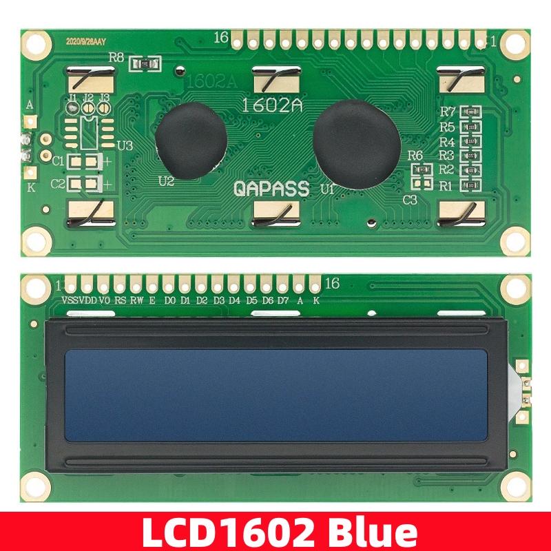 LCD1602 1602 LCD Module Blue / Yellow Green Screen 16x2 Character LCD Display PCF8574T PCF8574 IIC I2C Interface 5V for Arduino