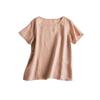 Summer Commuting Simple and Artistic Thin Round Neck Short Sleeve Women's Casual T-Shirt Top