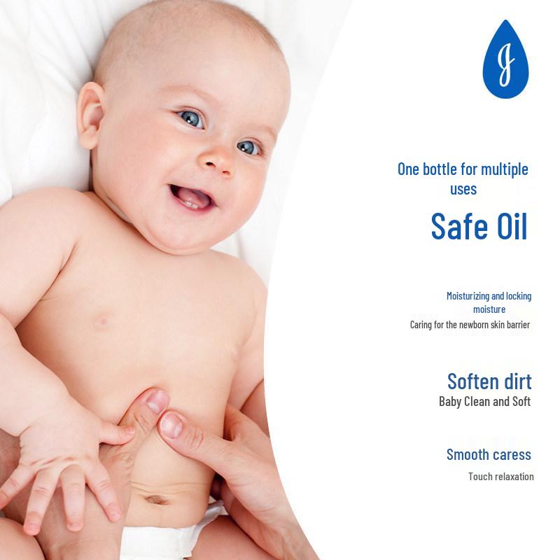 Johnson's Baby Moisturizing Oil for Newborn Massage and Skincare, Ideal for Cradle Cap and Blackheads.