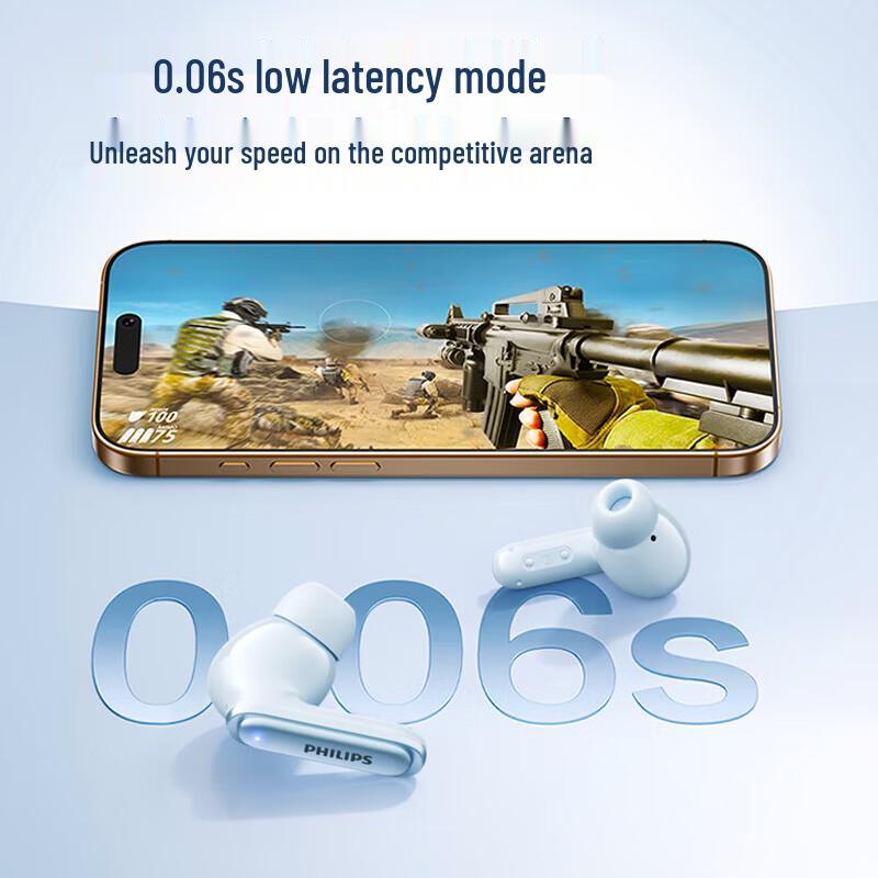 Philips TAT2120 True Wireless Noise-Cancelling Earbuds