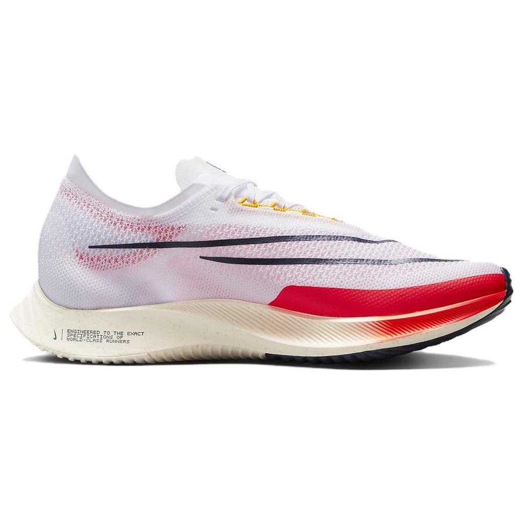 Nike ZoomX Streakfly White Bright Crimson Unisex Sneakers Obsidian DJ6566-102