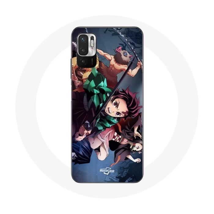 Coque pour Xiaomi Redmi Note 10 5G Tanjiro Nezuko et Inosuke Slayer Kimetsu no Yaiba Manga