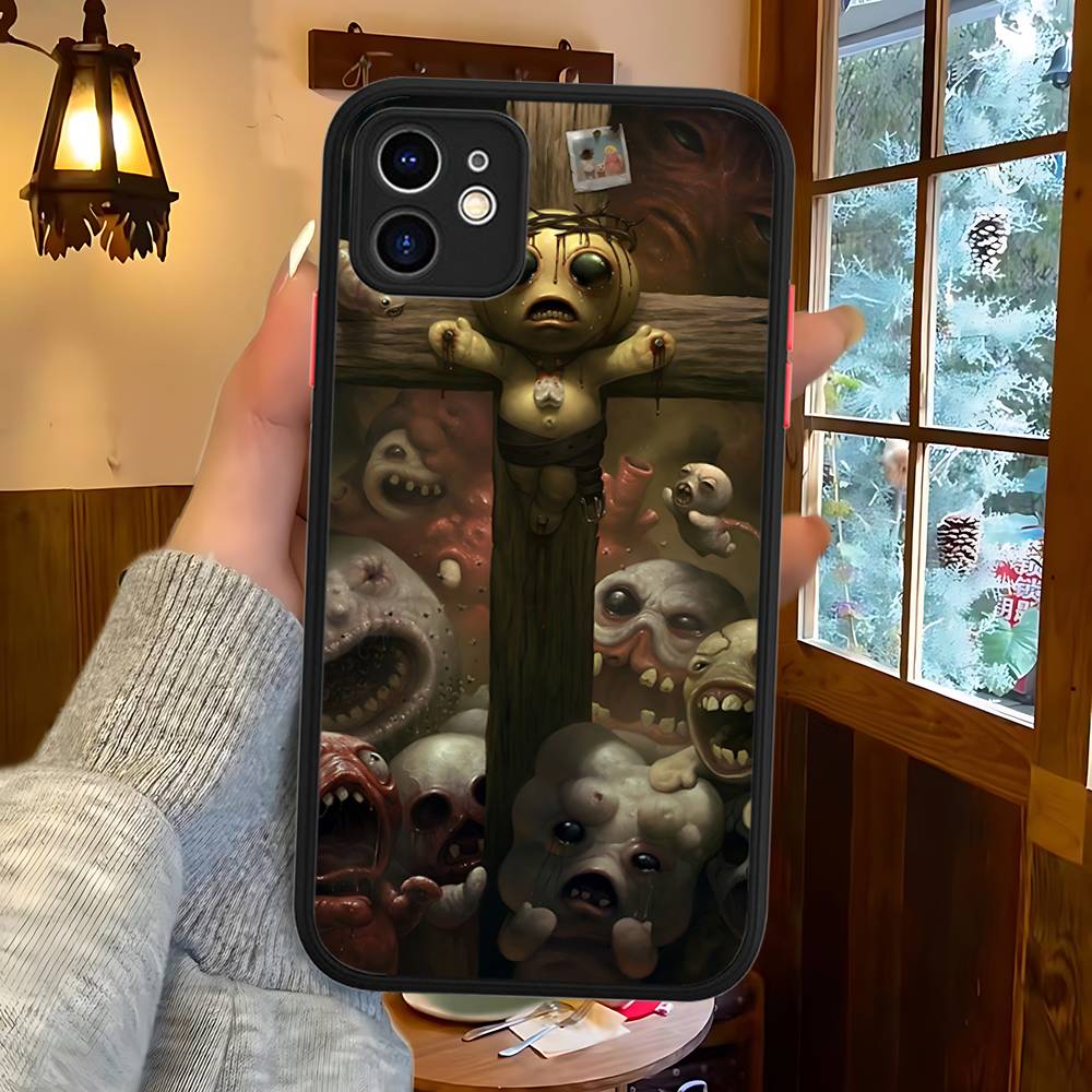 Чехол Защитный Матовый Для IPhone 16 15 14 13 12 11 Pro Max X XS MAX Игра The Binding Of I-Isaac