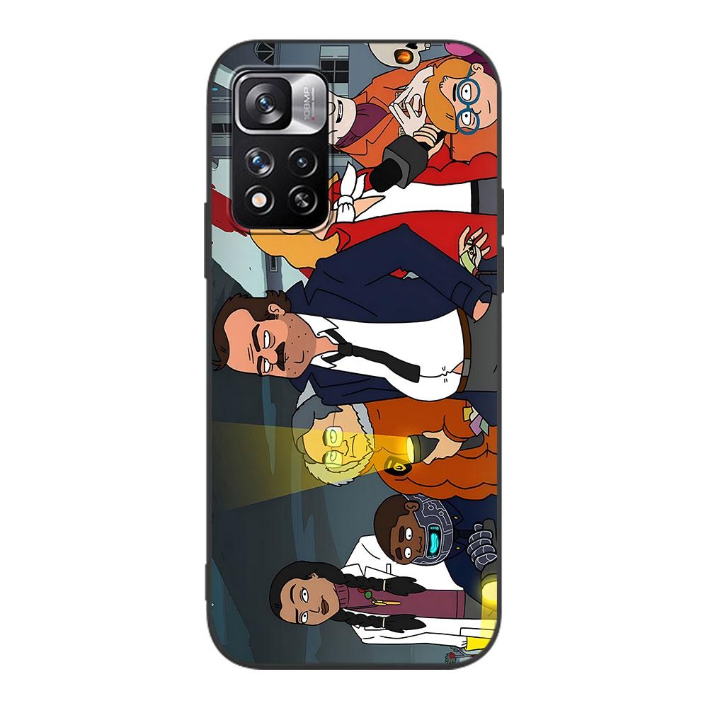 Чехол Anime Grimsburg для Xiaomi Redmi 10 10C 12C 9 Prime 9C 9A 12 10A 9T K40 Pro черный мягкий чехол для мобильного телефона из ТПУ