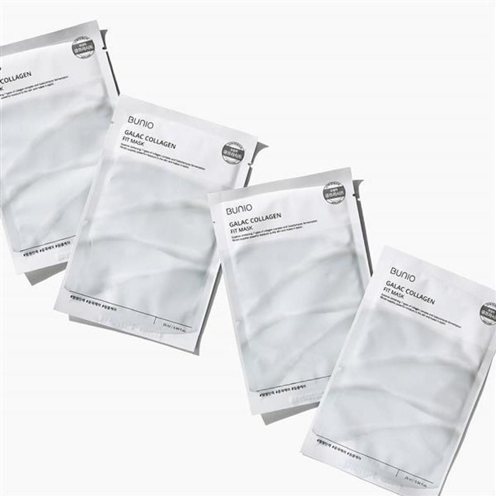 BU:NiO Маска Galac Collagen Fit 25 мл x 10 шт. Галактомицеты Упругость Управление возрастом кожи Набор