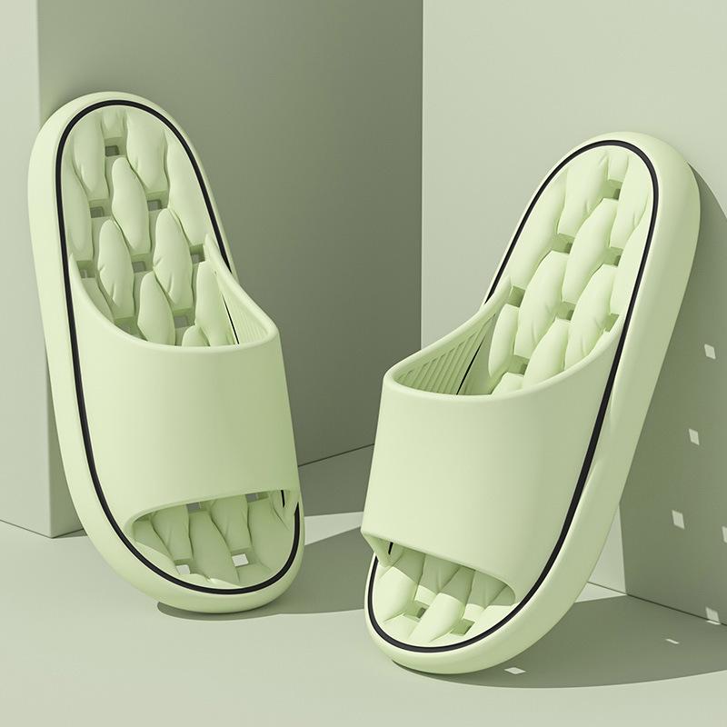 Женские нескользящие сандалии и тапочки: Летняя ванная комната, для помещений, мягкие толстые подошвы
