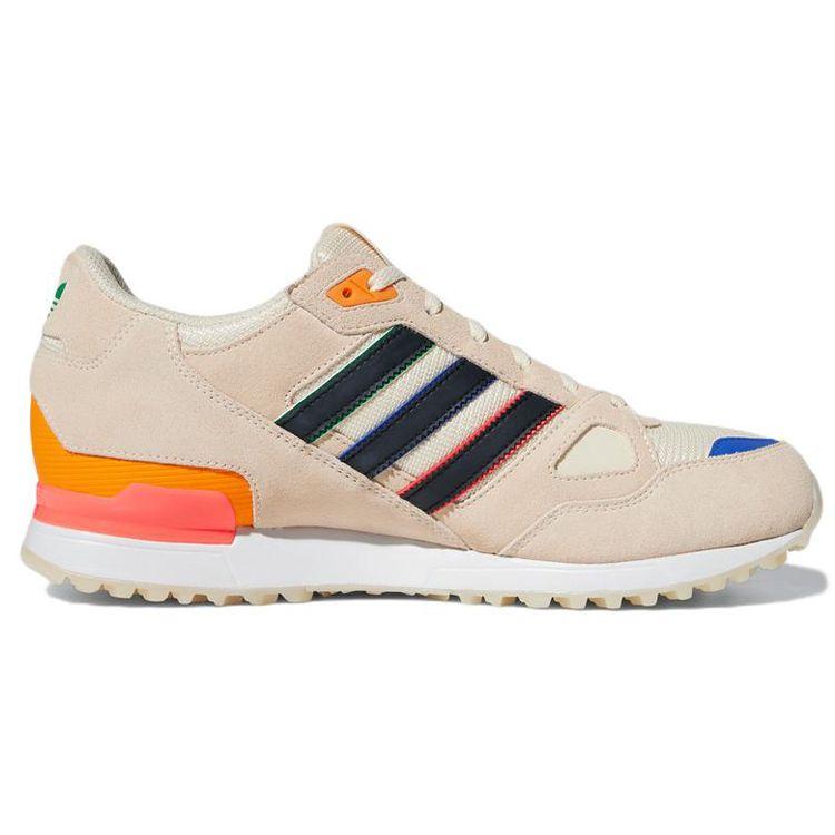 Adidas Originals ZX 750 Удобная ткань Нескользящие Износостойкие Кроссовки Унисекс с низким верхом для повседневной носки и бега Темно-бежевый GW4211
