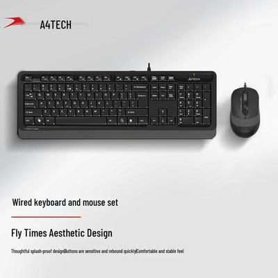 Проводной комплект клавиатура + мышь A4TECH F1010