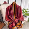 Autumn Scarf Women's Luxury Design Scarf Silk Smooth Scarf Soft Muslim Headband Shawl Beach 90x180cm