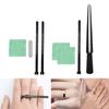 Set of 4 Finger Measurement Tools Practical Rings Sizer Measuring Scales Precise Finger Sizer Set with Cloth Sponge