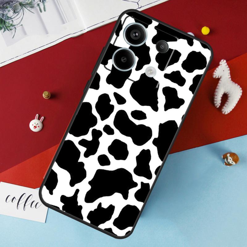 Белый Черный Чехол с Принтом Коровы Для Xiaomi Redmi Note 13 Pro 14 12 11 10 15 Pro Plus Redmi 10C 12C 13C 14C 15C 15 Чехол