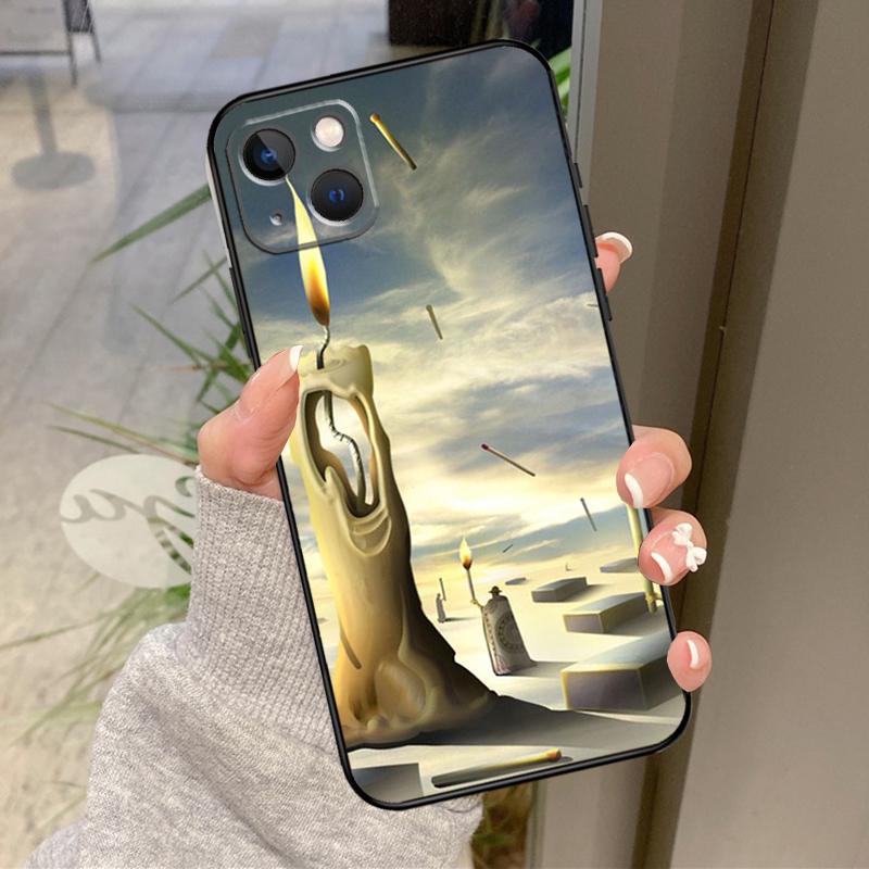 Чехол для телефона с картиной Сальвадора Дали для iPhone 16 Pro Max 14 11 12 13 15 Pro Max Mini XR 16e 15 16 Plus Задняя крышка