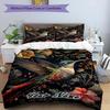 3pcs Custom Name Hummingbird Garden Fantasy Bedding Set Printed Bedding Set Duvet Cover Closure Includes 1 Duvet Cover & 2 Pillowcases Bedroom Decor