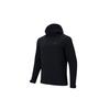 Training Series Solid Color Soft Shell Windproof Water Resistant Fleece Lined Hooded Jacket Men Jackets Basic-Black 952347609-1