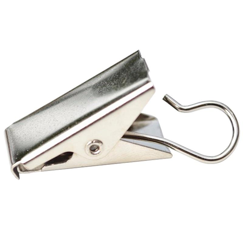 Новые 10 шт. сверхмощные зажимы для штор с крючком - серебристые