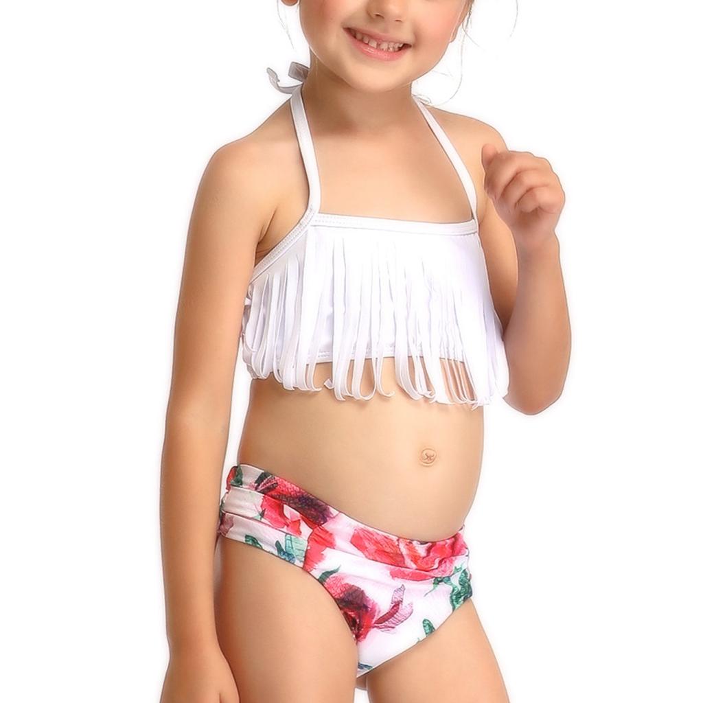 Летний слитный купальник для девочек - Купальники