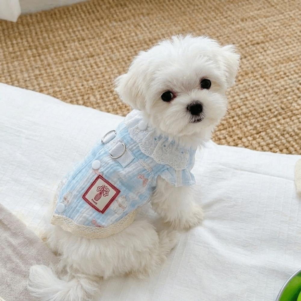 Soft Dog Cooler Clothes Cotton Puppy Skirt Cute Summer Pet Costume Pets