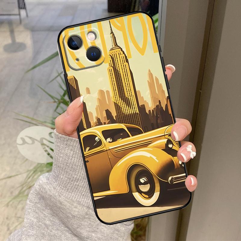 Чехол для iPhone 16 Pro Max 15 14 12 11 13 17 Pro Max Plus 12 13 Mini 16e 17 Air с изображением Нью-Йорка Задняя крышка