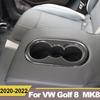 Для Volkawagen VW Golf 8 MK8 2022 салон автомобиля задний держатель стакана для воды рамки чехлы отделка декоративные наклейки аксессуары