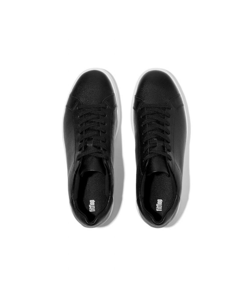 Fitflop [Rally 2] Мужские кроссовки из фактурной кожи - Черный (Ft59K1N035)