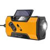 Солнечная и ручная аварийная метеостанция AM FM радио с LED-фонариком, сигналом SOS, PowerBank 2000 мАч для активного отдыха