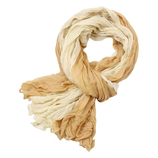 Ladies Shawl Scarf Color-Blocking Pleated Design Versatile Scarf Autumn Winter Outdoors Commuting Long Scarf