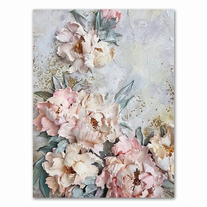 Art Scandinavian Home Decor Abstract Canvas Wall Art Flower Posters And Prints Wall Pictures For Living Room Decoration