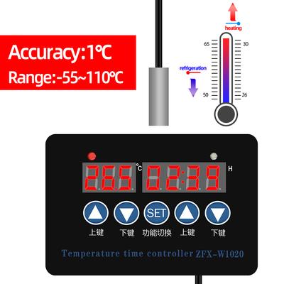 ZFX-W1020 Микрокомпьютерный регулятор температуры 220 В Цифровой термостат Регулятор времени Регулируемый термостат Терморегулятор