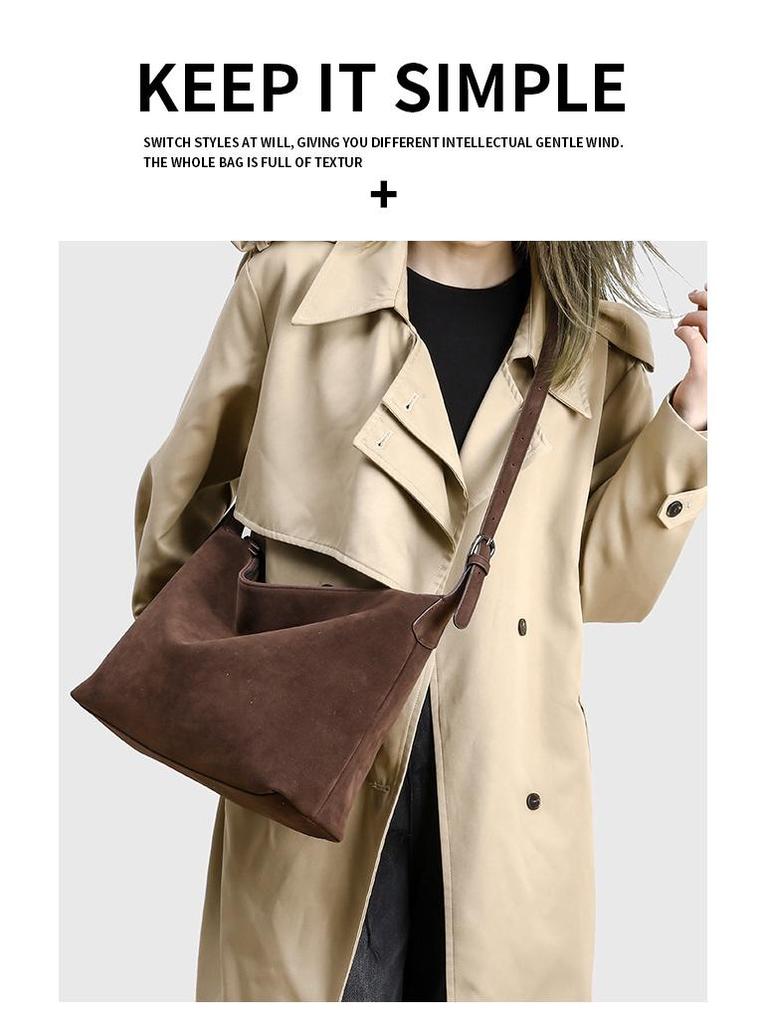 Spring 2025 Versatile High-End Large Capacity Bucket Handbag