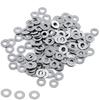 Set of 100 M4 Flat Washers, Round, 304 Stainless Steel, Spacers, Gasket Fasteners, for Screws, Rust-Resistant, Ideal for Furniture, Machinery, Repair,