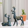 2 шт. Статуя Лось Пара Полка Шкаф Любитель оленей Скульптура Настольный Книжный шкаф Статуэтка