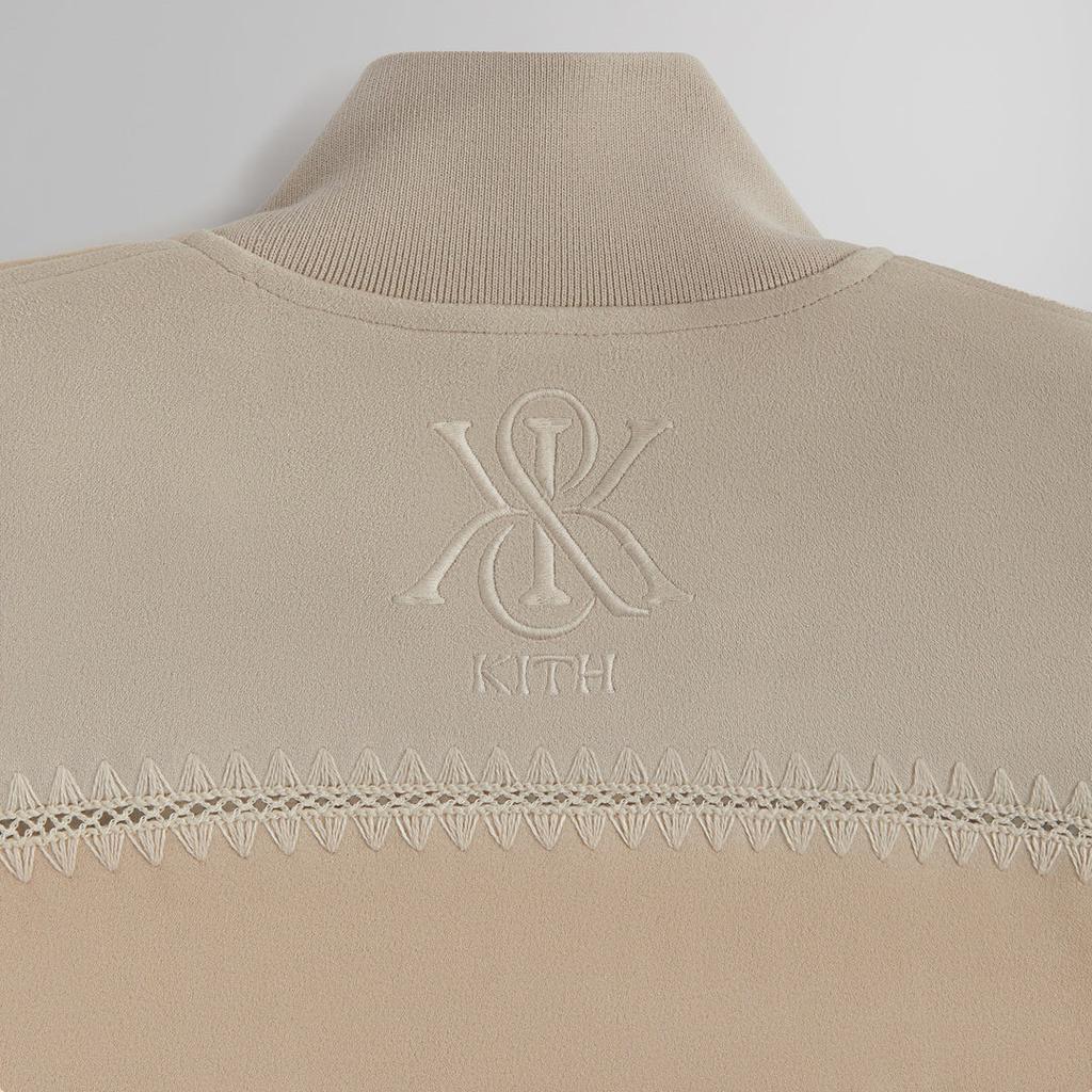 Kith Mixed Micro Suede Noah Retro Sports Stand Collar Casual Color Block Splicing Long Sleeve Jacket Men Jackets KHM010581-269