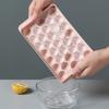 1Pc 3D Round Ice Cube Tray With Lid Plastic Diamond Spherical Style Ice Mold