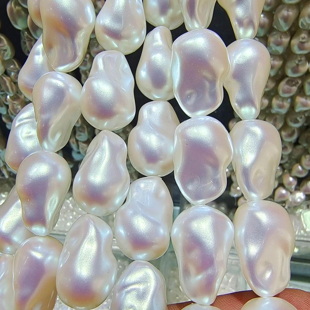 Яркие фантазийные розовые барочные нерегулярные искусственные жемчужины для самодельных украшений