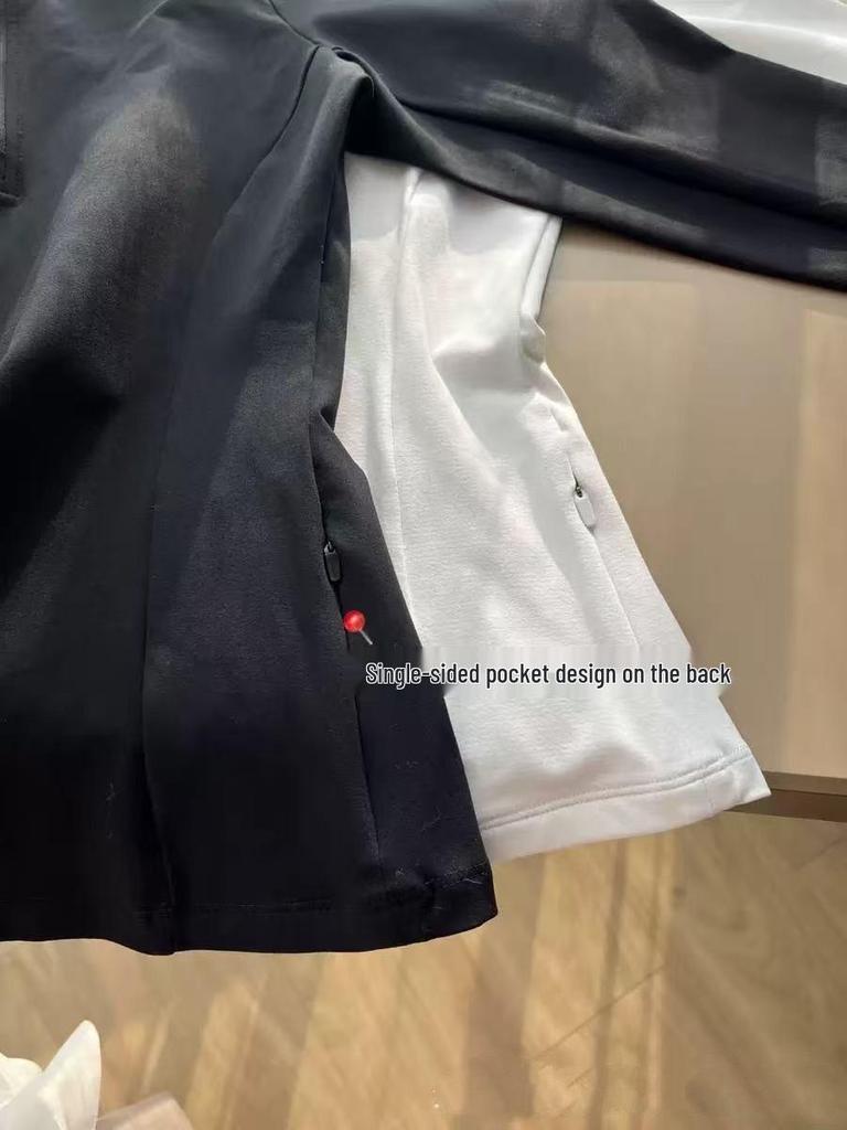 Женский оригинальный базовый слой для йоги Alo Slim-Fit с полумолнией - Топ для тренировок с длинным рукавом для осени/зимы