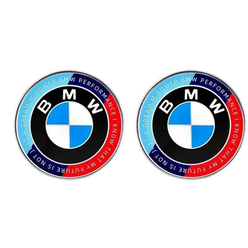 2pcs/set 82mm or 74mm for BMW X1 X3x30f34f36 car hood badge ABS badge accessories for car trunk.2 stuck feet
