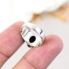 Кольцо овальной формы из стерлингового серебра 925 пробы с черным ониксом и драгоценным камнем для женщин