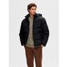Пуховик Selected Homme Cooper 16089957 черный Regular Fit