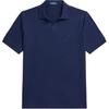 Polo Однотонная рубашка поло с коротким рукавом и воротником поло Мужские топы Синий 710941449-001