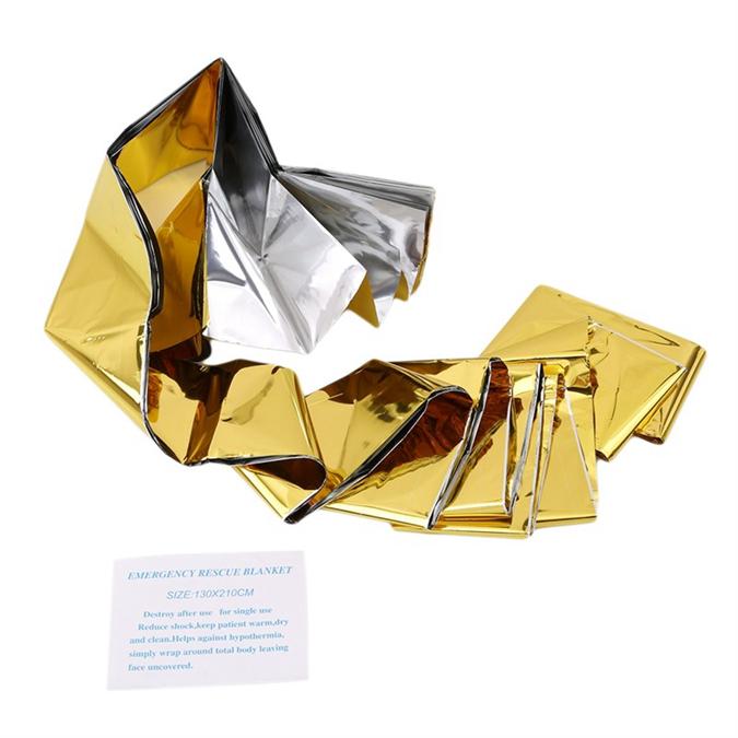 Открытое водонепроницаемое одеяло из фольги, тепловое пространство, занавеска для оказания первой помощи, военное одеяло