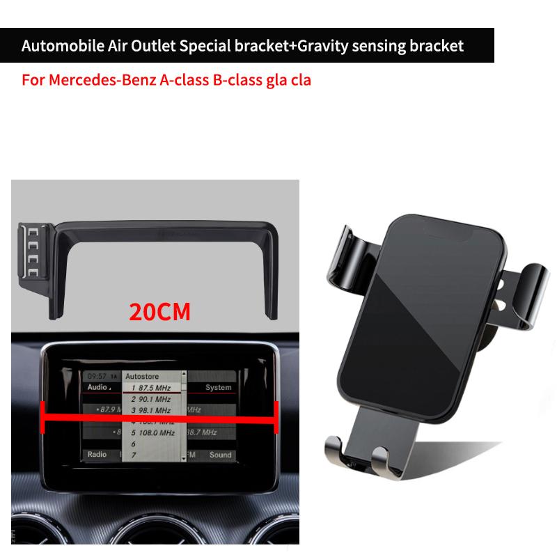 Car Phone Holder For Mercedes-Benz W176 W242 W246 A-class B-class C117 X156 GLA CLA Multimedia Screen Convenience Phone Holder