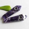 Dreamy Natural Amethyst Smoking Pipes Quartz Crystal Point Obelisk Wand Healing