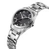 Stylish Stainless Black Women's Watch, Silver, Steel, Waterproof, Business, Classic, Analog, Quartz, Brand, Casual, Simple, Luxury, Gift,